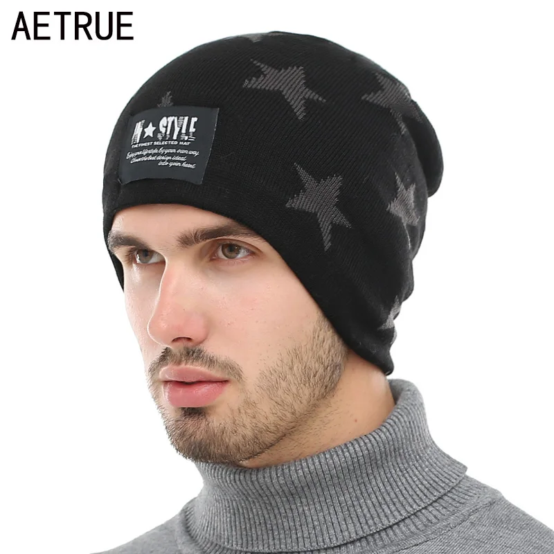 

Fashion Skullies Beanies Men Winter Hats For Men Knitted Hat Cap Women Bonnet Male Gorros Mask Brand Winter Beanie Hat Men Cap