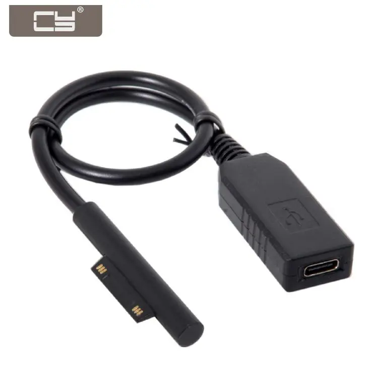 

CYDZ USB 3.1 Type C USB-C Female DC 12-15V to Surface Pro3 Pro4 Pro5 Pro6 Book Charge Cable