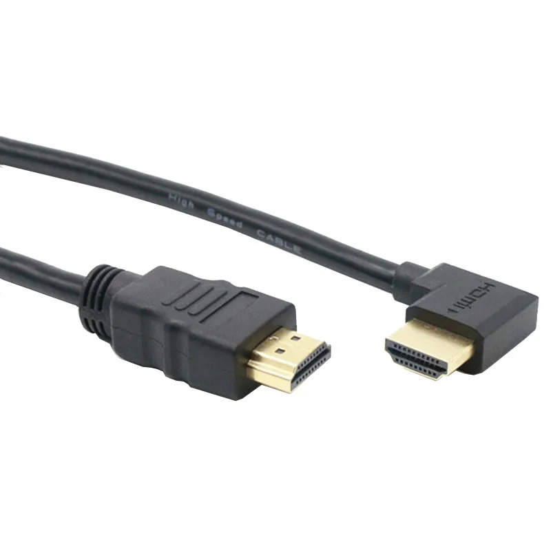HDMI штекер вниз и вверх влево вправо Угловой 90 градусов HD Удлинительный кабель