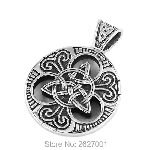 

Wolesale Claddagh Style Celtic Knot Pendant Stainless Steel Jewelry Heavy Fashion Motor Biker Men Pendant SWP0403