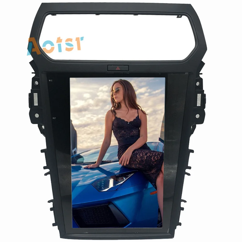 Cheap BIG Screen Tesla style Android 6.0 car GPS radio stereo For Ford Explorer 2011-2016 automotive gps navigation headunit BT no dvd 4