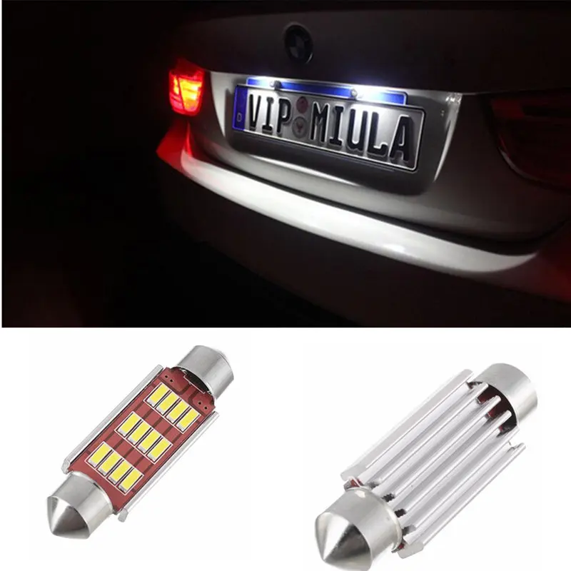 2pcs CANBUS LED 36mm C5W Bulbs 4014SMD Interior Lights License Plate