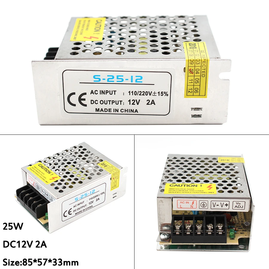 AC DC 24V Power Supply Adapter LED Driver Swiching 220V To 24V 12V Power Supply 1A 2A 3A 5A 10A 15A 20A Lighting Transformers