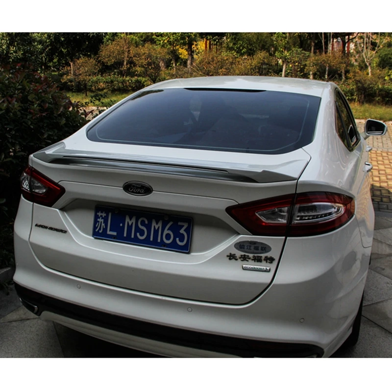 Для Ford Mondeo/Fusion украшение автомобиля 2013 ABS Пластик Краски ing Цвет задний светодиодный спойлер