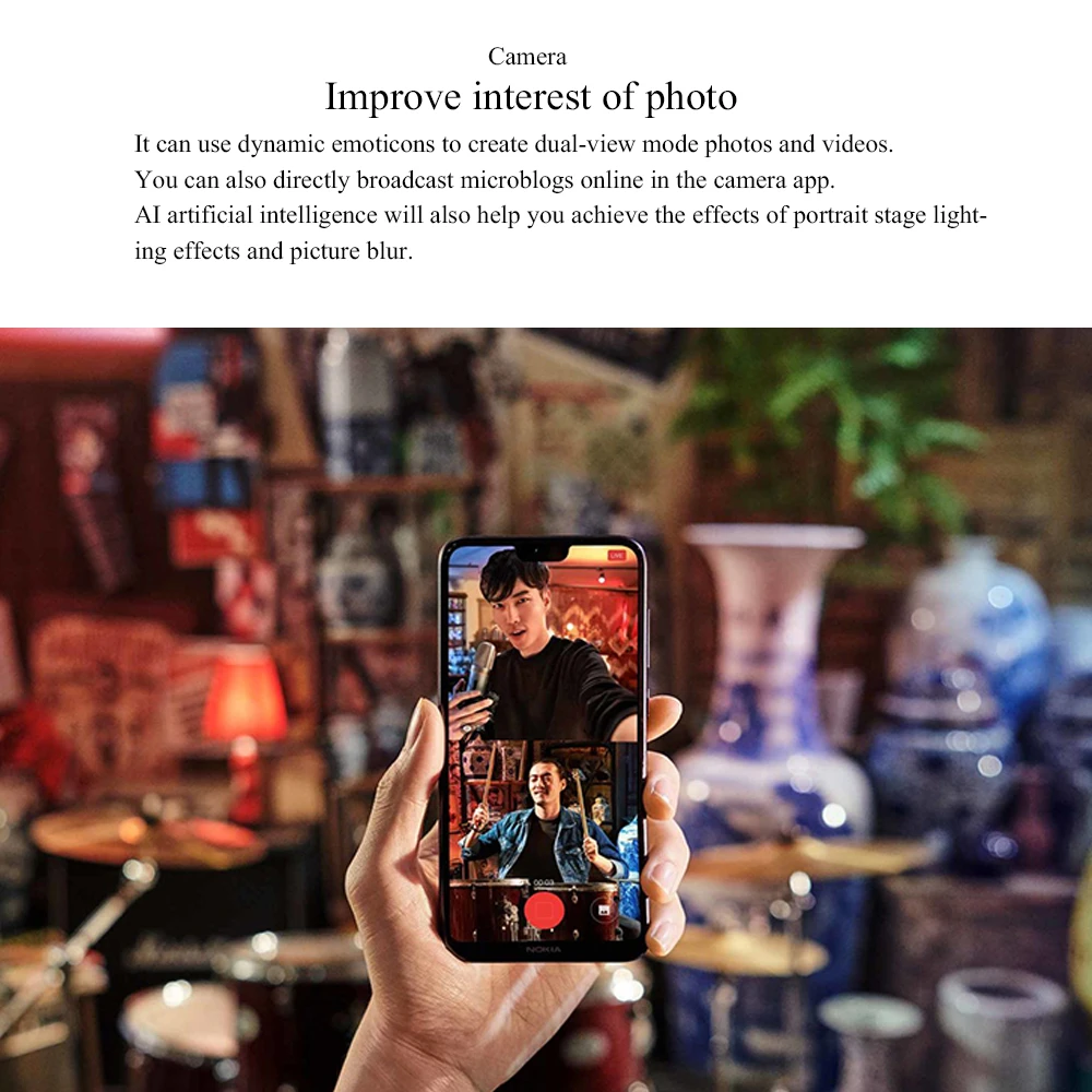 Nokia X6 2018 оригинальный разблокирована мобильных телефонов AI распознавания лиц 5 8
