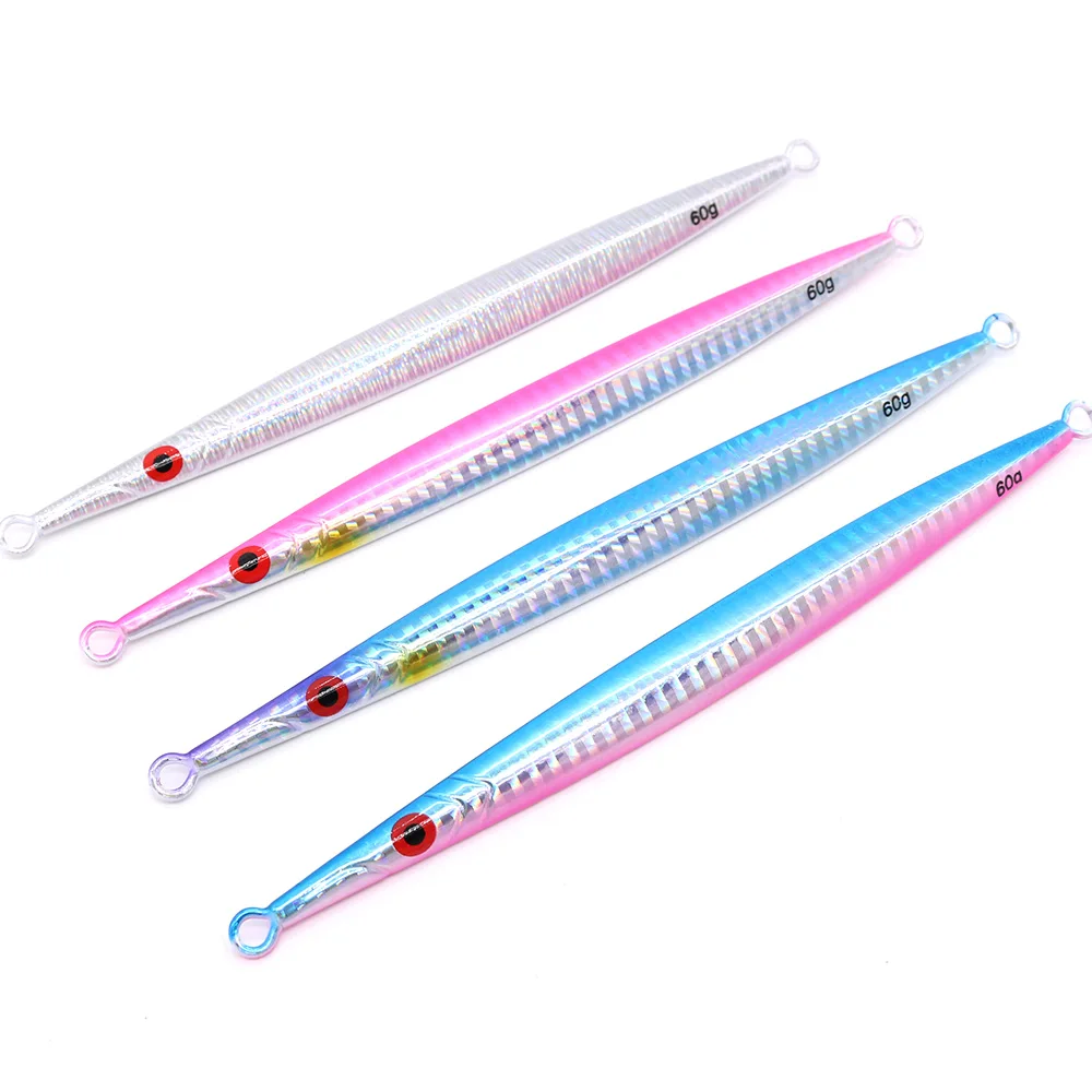 

CASTFUN Vertical Jig 60g 80g 90g 1pc Saltwater Jigging Lure Hard Lead Speed Jig