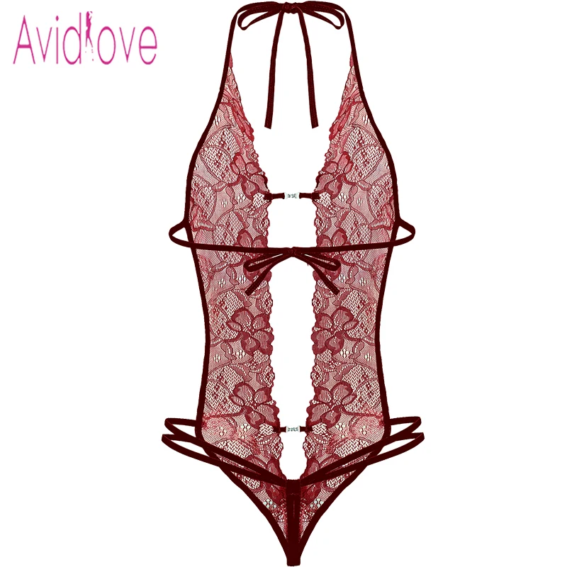 Женское нижнее белье Avidlove кружевное с глубоким треугольным вырезом на День