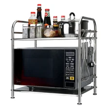 A1 кухонные принадлежности из нержавеющей стали, напольный стеллаж для микроволновой печи, духовки, стеллаж для хранения специй, Держатель ножей wx9031439