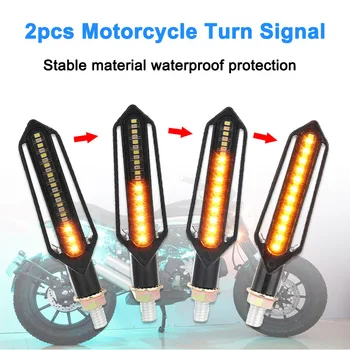 

2 Pcs Motorcycle Turn Signal Waterproof Anti-freeze Lamp for Motorcycle F-Best