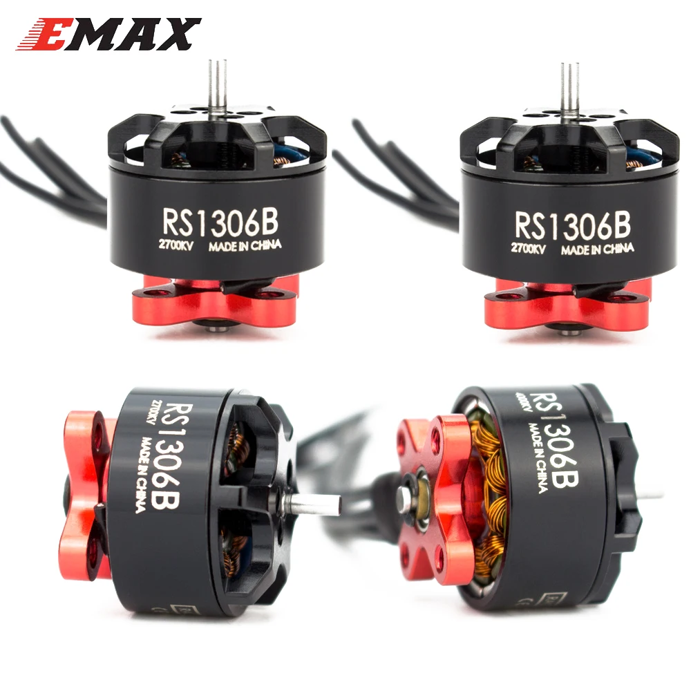 EMAX RS1306B 2700KV/4000KV 3-4S бесщеточный гоночный двигатель для RC FPV Racer Quadcopter Mini Drone Multirotor |