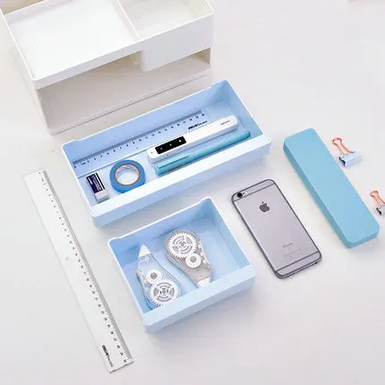  Korean Fashion Desk Pen Holder Office Desk Organizer Pencil Holder Quality Plastic Stationary Holde