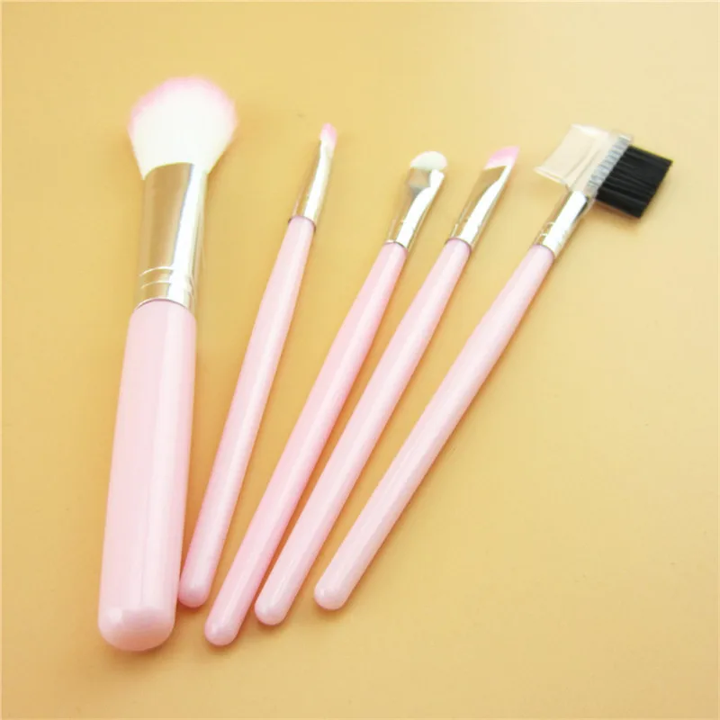 

Mini 5 Makeup Brush Set Blush Brush Eye Shadow Stick Eyebrow Brush Comb Beginner Makeup Comb 5 Brush Beginner