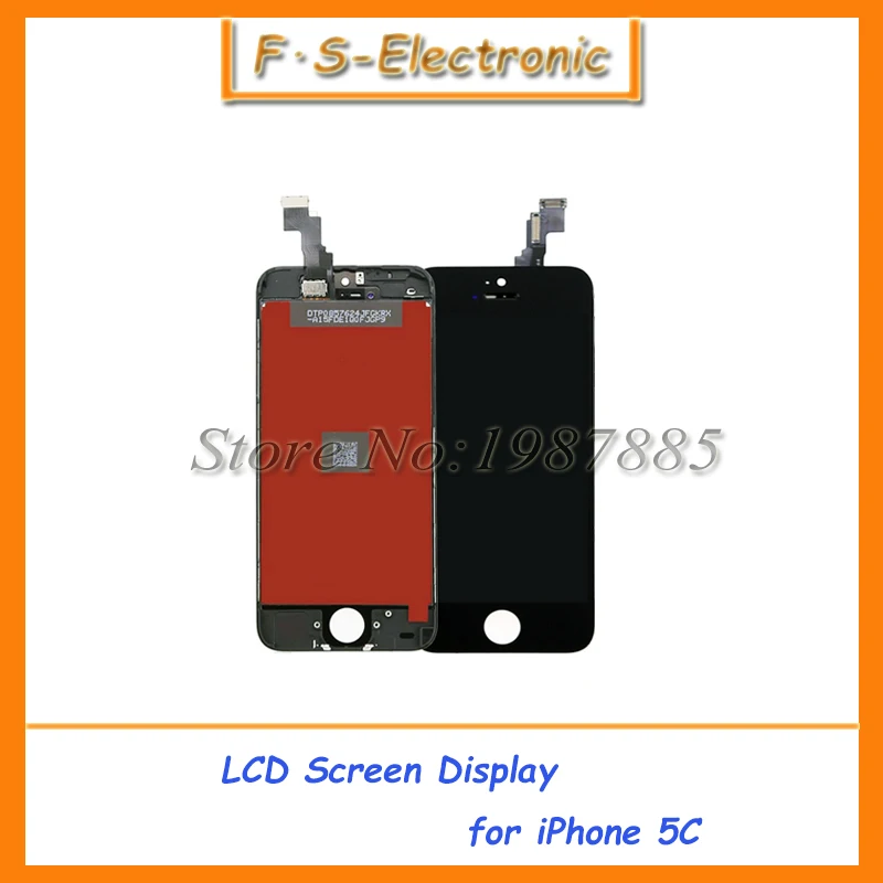 

1pcs Free Shipping For iPhone 5c LCD Display+Touch Screen Digitizer+Frame Assembly  Black