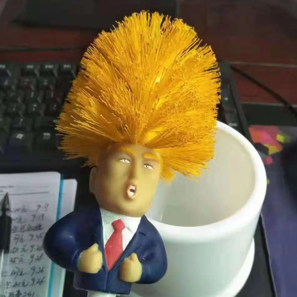 Держатели кистей WC Borstel Дональд Трамп Трамп щетка для ванной Большой Туалет бытовой очиститель для туалета инструмент