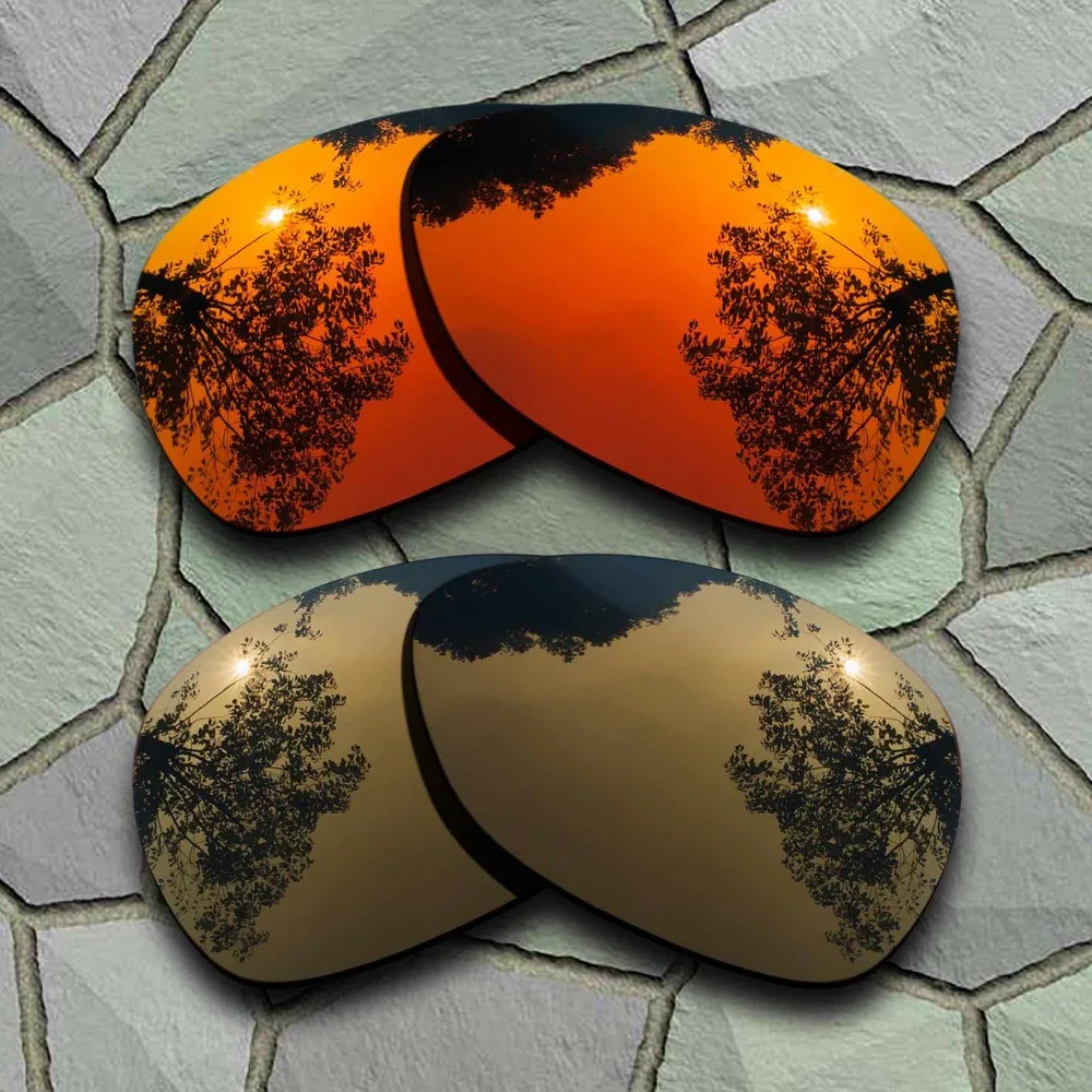 Red Orange&Bronze Copper Sunglasses Polarized Replacement Lenses for Oakley Crosshair 2012