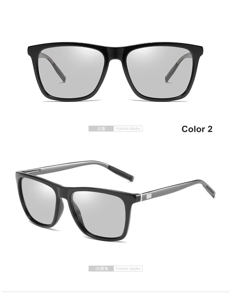 Дизайн, фотохромные поляризованные солнцезащитные очки, Ретро стиль, переходная линза, солнцезащитные очки для мужчин и женщин, ретро Обесцвечивающие линзы
