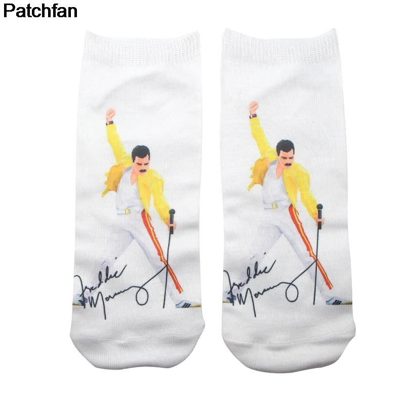 

Patchfan Freddie Mercury New Arrival Cute Cartoon Anime Printed Women Socks Ankle Socks Kawaii party favor cosplay gifts A1908