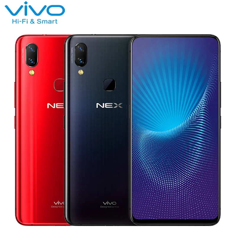 Vivo Nex Mobile Phone 6.59" Full Screen 6GB RAM 128GB ROM Snapdragon 710 Octa Core Android 8.1 Auto-elevated Camera Smartphone