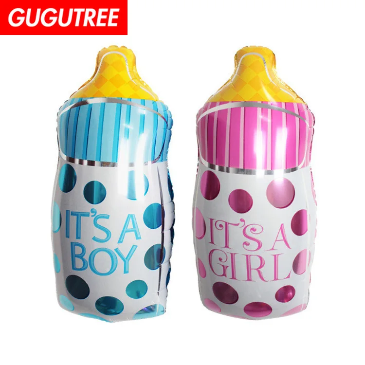 

GUGUTREE PARTY 20*50cm blue pink feeding-bottle foil ballon wedding event christmas halloween festival birthday party HY-87