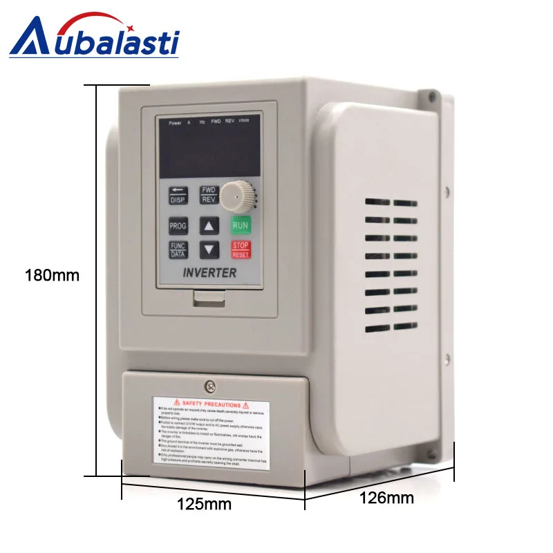 Aubalasti инвертор 1.5KW 2.2KW 220V преобразователь частоты 8A 12A 3HP AT1 3P Выход 400 Hz для станка с