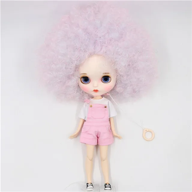 Ледяная фабрика blyth кукла 1/6 BJD шарнир тело бледно-фиолетовые вьющиеся волосы, BL6909/QE126107 30 см - Цвет: doll clothes shoes