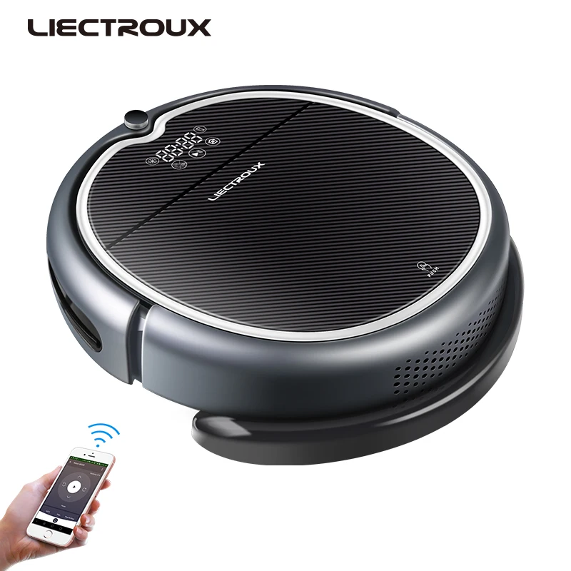 (New Arrival) LIECTROUX Robot Vacuum Cleaner Q8000, WiFi App,Map Navigation,Smart Memory,UV Sterilize,Wet Dry Mop,Suction 3KPa