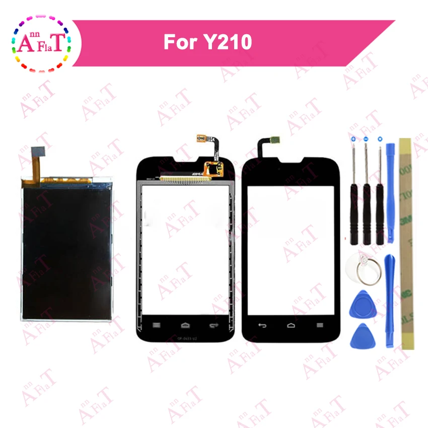 3 5-дюймовый дисплей для Huawei Ascend Y210 + дигитайзер сенсорного экрана черный и белый с