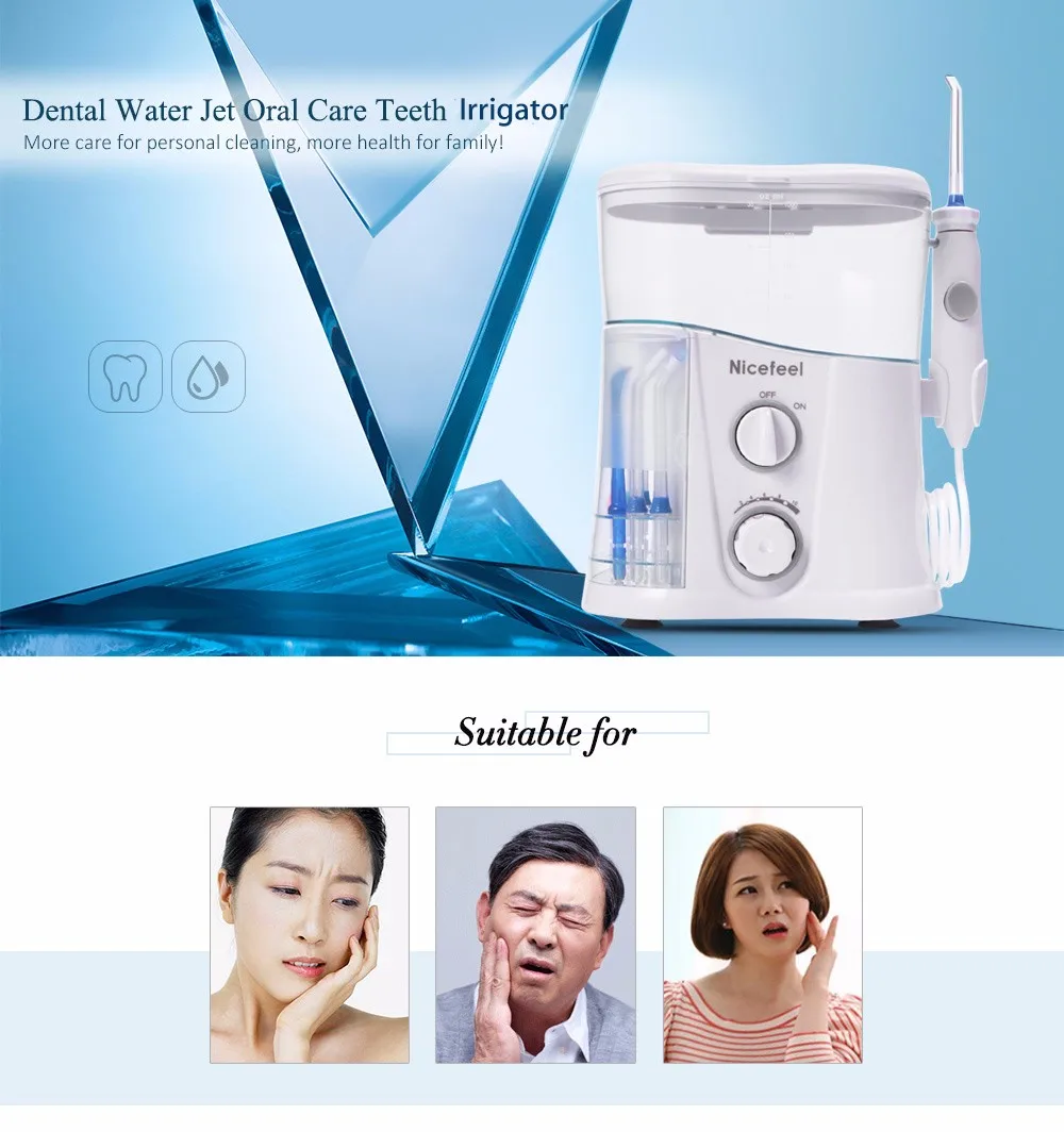 Nicefeel Flosser Dental Water Jet Irrigador Oral Care Dentes Série Fc188g 2 Nicefeel FC188G Flosser Dental Water Jet Irrigador Oral Care Dentes Série