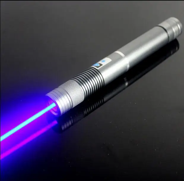 Adjustable 450nm 200000m High Power Blue Laser Pointer Pen Visible Beam