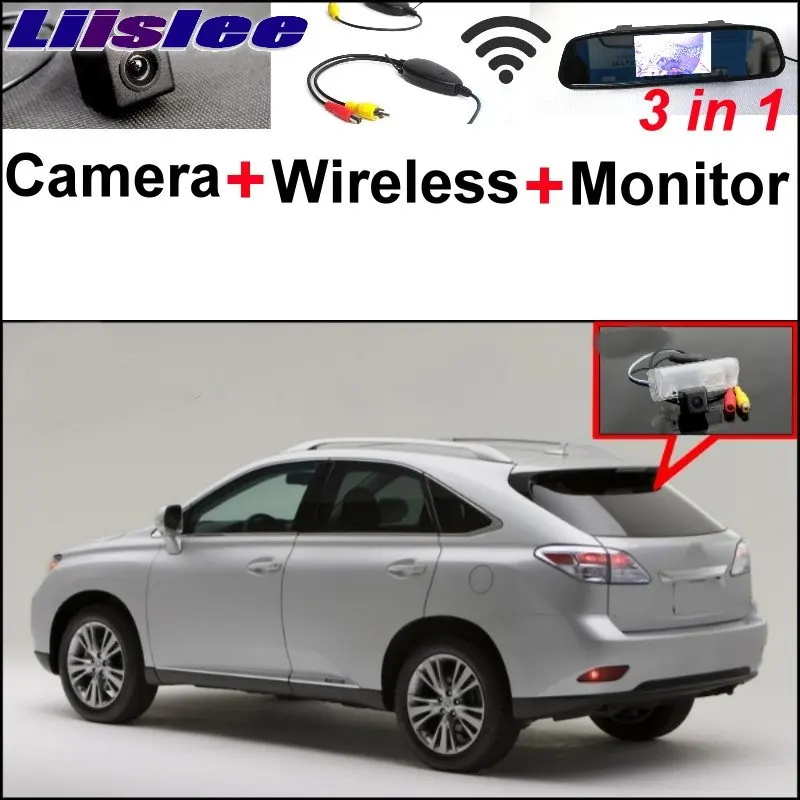 

Liislee 3 in1 Special Rear View Camera + Wireless Receiver + Mirror Monitor Back Up Parking System For Lexus RX450h RX350 RX270