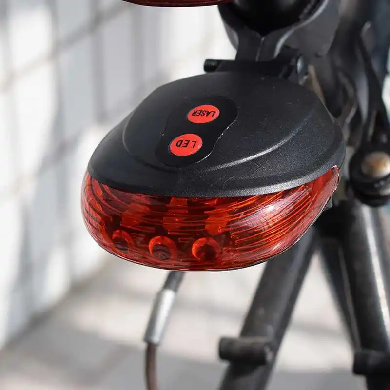 Top Bike Rear Tail Light Safety Bicycle Lights 5 LED+ 2 Laser Bike Lamp Mountain Cycling Rear Light for Cycling Accessories Lights 7 Top Bike Rear Tail Light Safety Bicycle Lights 5 LED+ 2 Laser Bike Lamp Mountain Cycling Rear Light for Cycling Accessories Lights 7