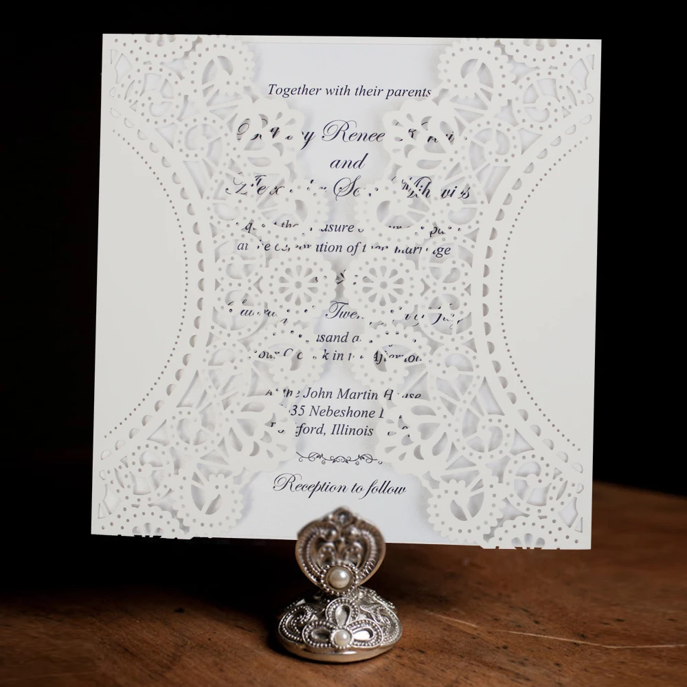 Laser Cut Wedding Invitations