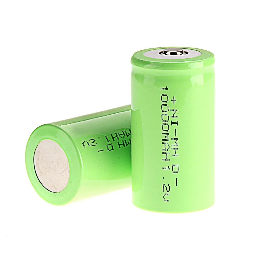 Anmas power 1-6 шт D Размер 1,2 V 10000mAh ni-mh аккумуляторная батарея зеленого цвета Ni-MH аккумулятор большой емкости