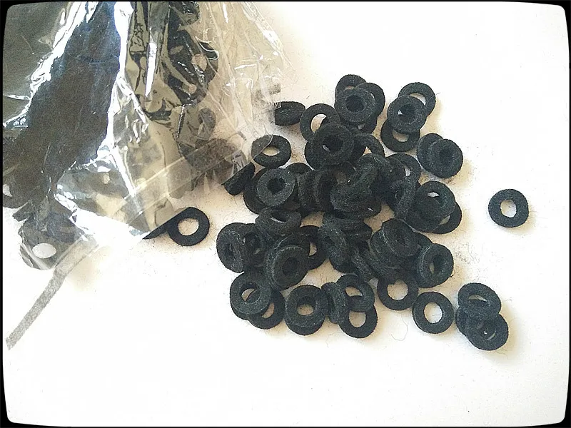 

180pcs The trumpet accessories repair parts, black Wool felt washer