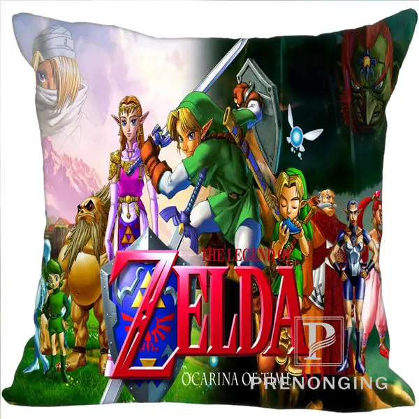 Custom Pillowcase Legend of Zelda Ocarina Square Zipper Pillow Cover Print Your Pictures(one side)180117#53 - Цвет: Pillowcases