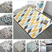 Скандинавские простые ковры для гостиной мягкие бархатные домашние коврики и ковры для спальни модные музыкальные Коврики для пола журнальный столик