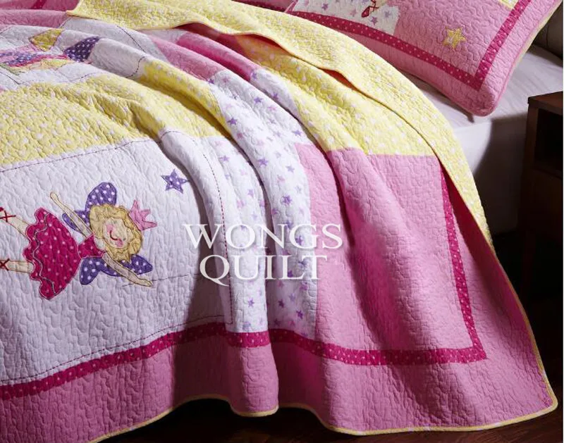 Роскошное постельное белье из хлопка розового цвета, милые детские хлопковые простыни Льняные постельное белье для девочек