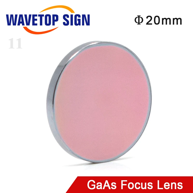 WaveTopSign GaAs Focus Lens Dia. 20 мм FL 38,1 50,8 63,5 101 127 мм 1,5-" Высокое качество для CO2 лазерной гравировки и резки