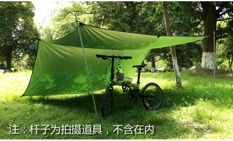 29%,Outdoor Portable Hammock Awning Hanging Tent Wear-resisting Large Multi-functional Mat Folding UV Proof Waterproof