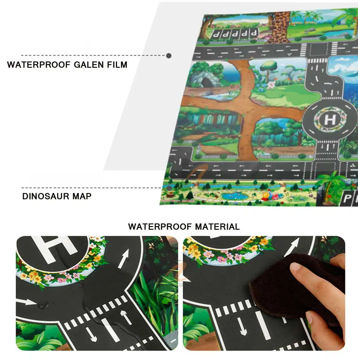 Крытый Коврик для ползания и игр динозавр Город дорога парковочные маты игровой коврик напольная активность интерактивные игрушки развивающие игрушки для детей