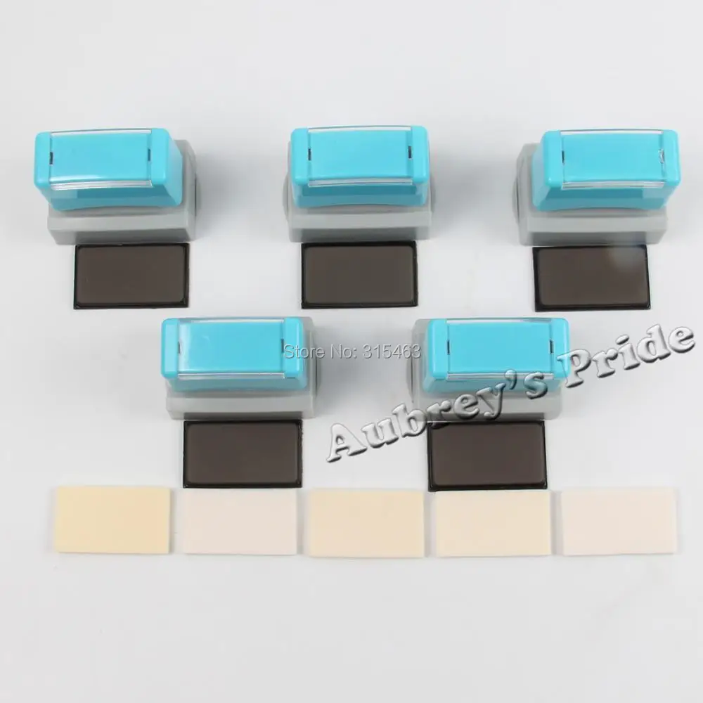 

5Pcs Rectangle HD-10x35mm Holder Rubber Pad Sponge Free Edge Sealing for Flash Stamp Shell Material Selfinking Stamping