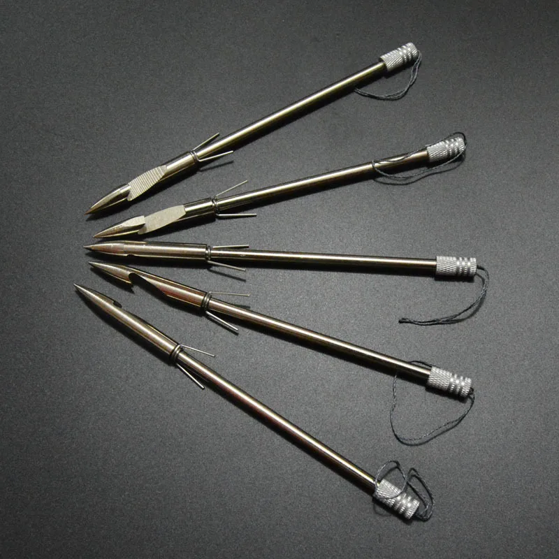 jiexi fashion Stainless Steel Bow Fishing Slingshot Broadheads 6.3 inch bow fishing bolts Pack of 6 jiexi fashion Stainless Steel Bow Fishing Slingshot Broadheads 6.3 inch bow fishing bolts Pack of 6