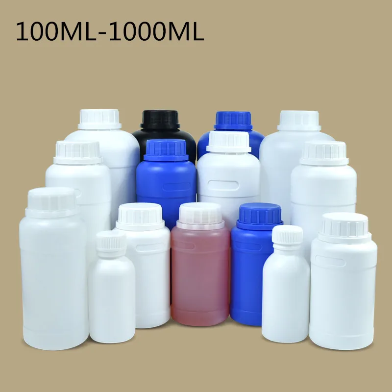 

Round plastic bottle with Lid Lotion Liquid Container Empty Travel Refillable Bottles 100ML/250ML/300ML/500ML/600ML/1000ML