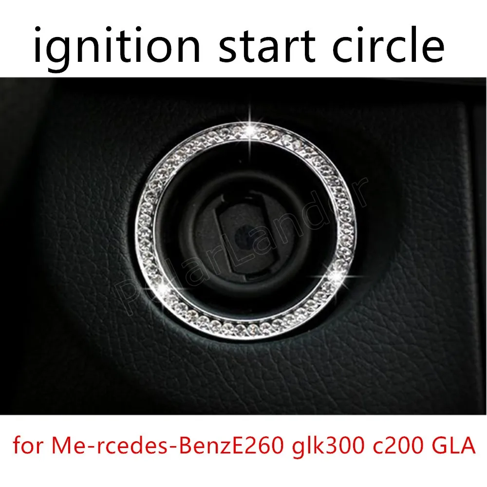 2 colors Car Key Start Stop Ignition Button Ring Sticker Circle for Me