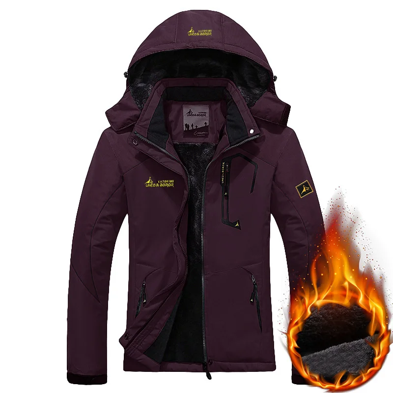 Женская водонепроницаемая куртка для сноуборда, походов, Походов, Кемпинга, внутреннего флиса, теплые куртки, Женская Спортивная ветровка, дождевик