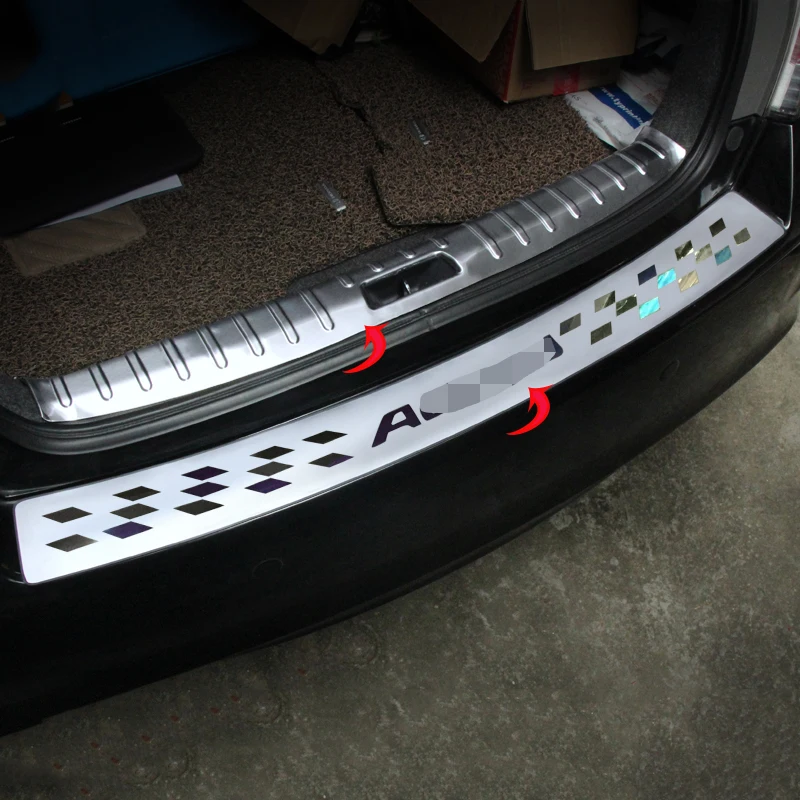 For Honda Accord 8th 2008 2013 Rear Bumper Sill Protector Guards Cover