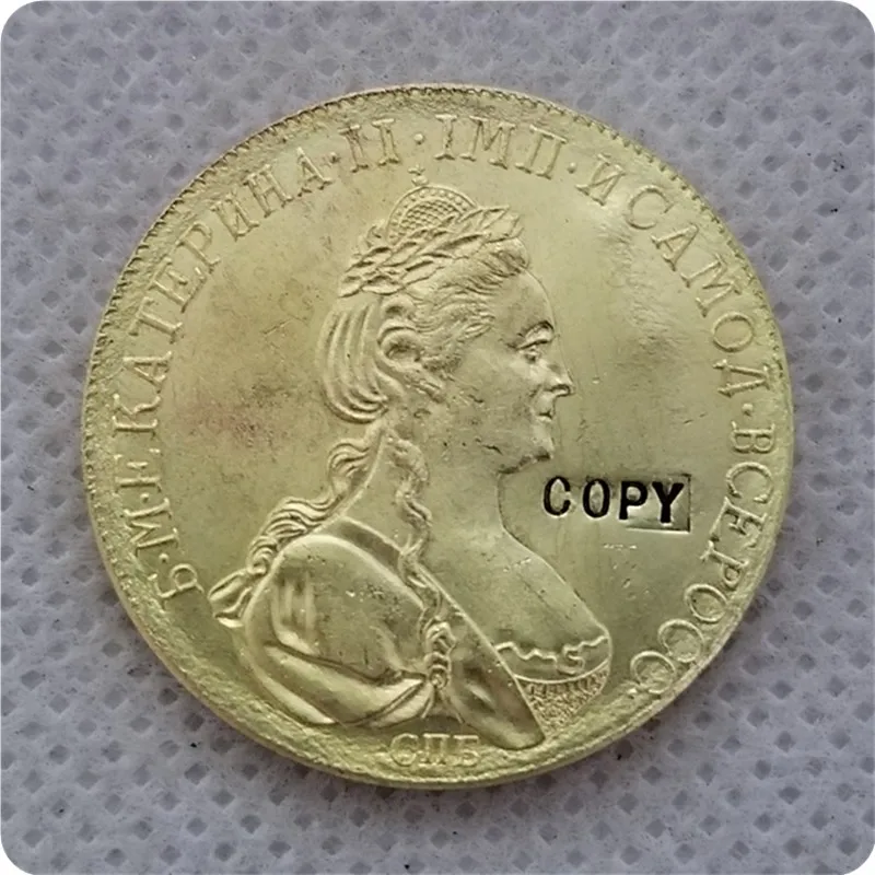 

COPY REPLICA 1786,1782,1777 russia 10 Roubles gold Coin copy