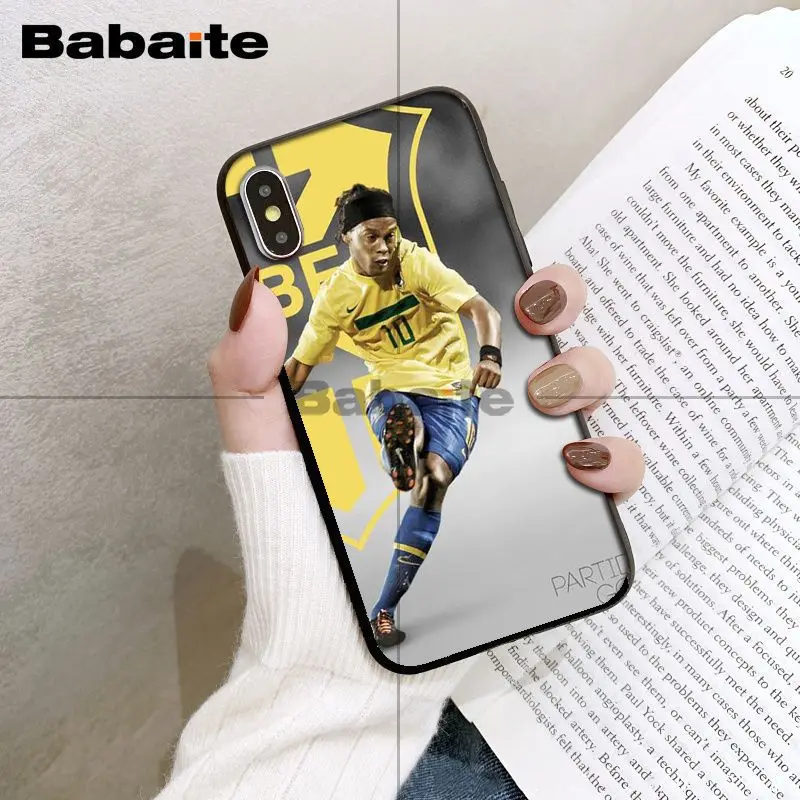 Babaite Ronaldinho ТПУ мягкий резиновый чехол для телефона чехол для iPhone XS XR XSMax 6 6S 7 7plus 8 8Plus Xs 5 5S 5c SE 11 11pro 11promax - Цвет: A7