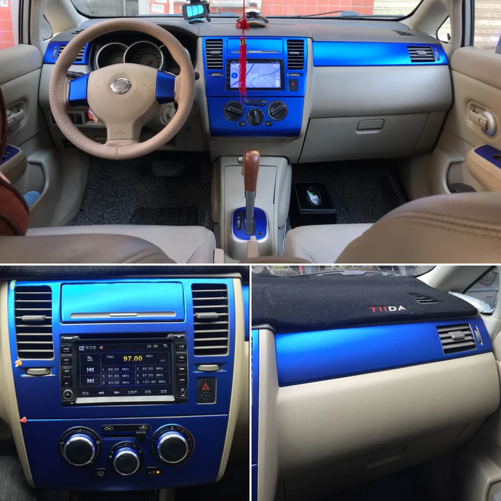 Для Nissan Tiida 2005 2010 внутренняя панель Центрального управления Ручка двери 3D/5D