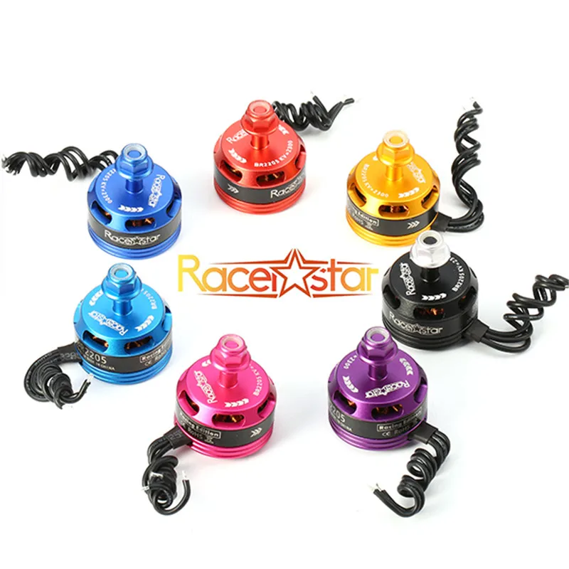 4 шт. Racerstar Racing Edition 2205 BR2205 синий 2300KV 2-4S бесщеточный двигатель светильник синий для 210X220 250 280 RC Multirotor